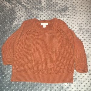 Burnt orange sweater